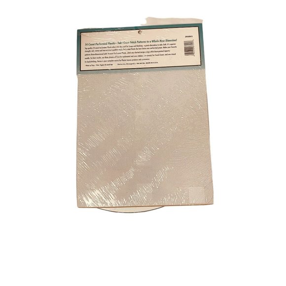 Darice Perforated Plastic Canvas Sheets for Cross Stitch White 8 1/4" x 11" - Picture 2 of 6